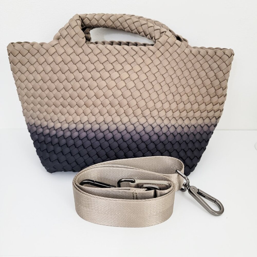 Naghedi St. Barth's Black Sand Dip Dye Mini Tote